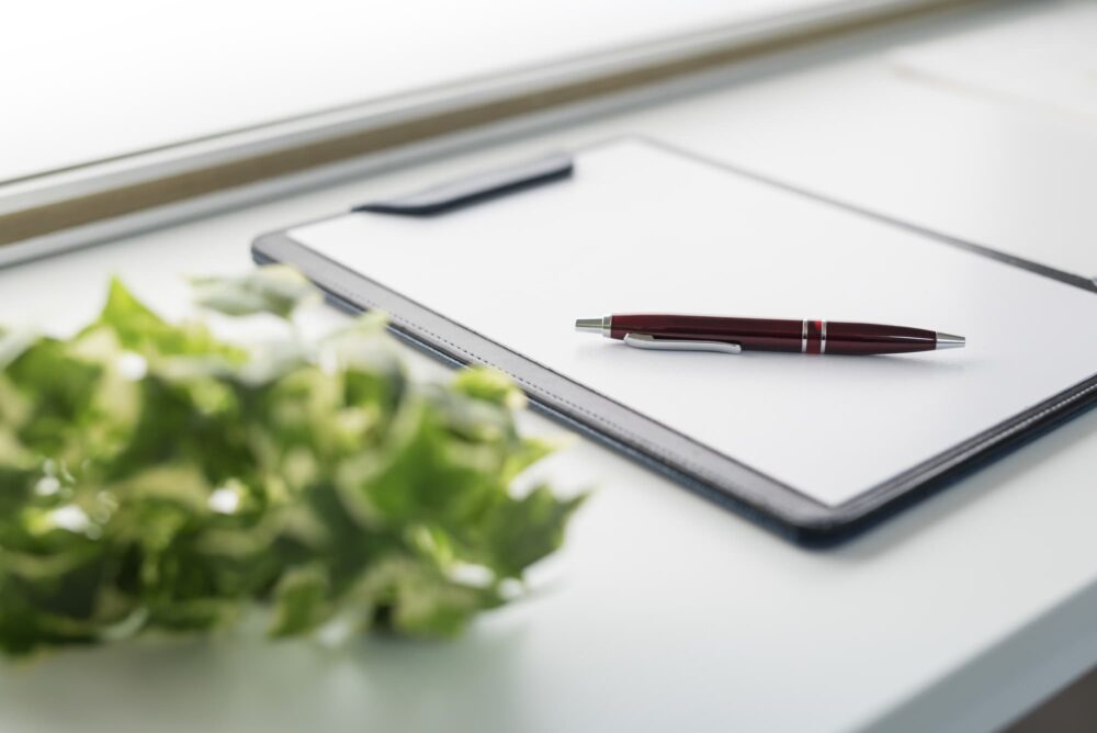 問診票への記入